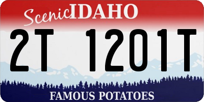 ID license plate 2T1201T