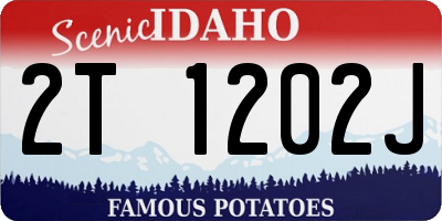 ID license plate 2T1202J
