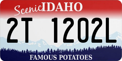 ID license plate 2T1202L