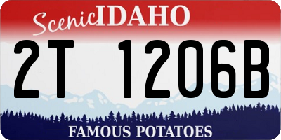 ID license plate 2T1206B