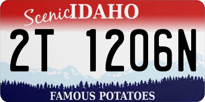 ID license plate 2T1206N