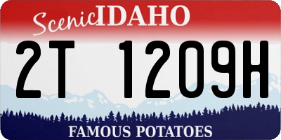 ID license plate 2T1209H