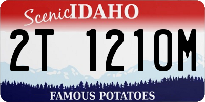 ID license plate 2T1210M