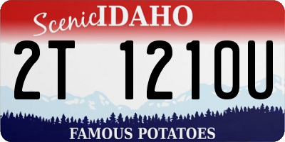ID license plate 2T1210U