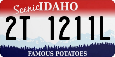 ID license plate 2T1211L