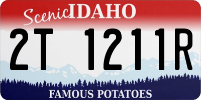 ID license plate 2T1211R