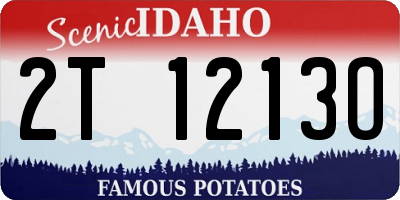 ID license plate 2T1213O