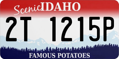 ID license plate 2T1215P
