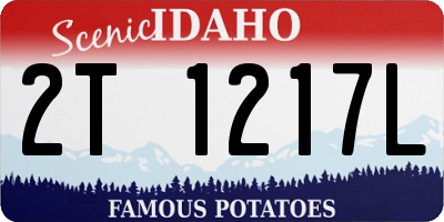 ID license plate 2T1217L