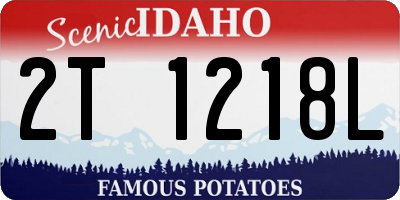 ID license plate 2T1218L