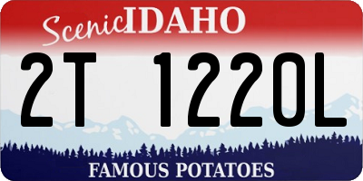 ID license plate 2T1220L