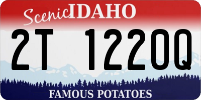 ID license plate 2T1220Q