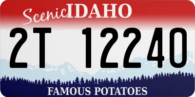 ID license plate 2T1224O