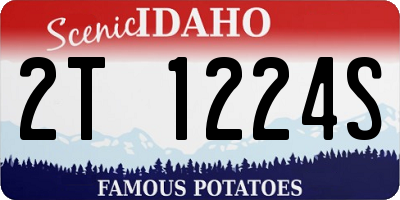 ID license plate 2T1224S