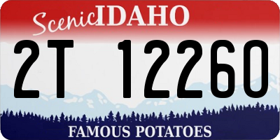 ID license plate 2T1226O