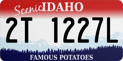 ID license plate 2T1227L