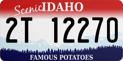 ID license plate 2T1227O