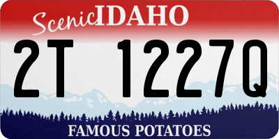ID license plate 2T1227Q