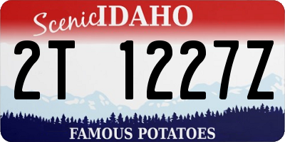 ID license plate 2T1227Z
