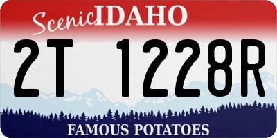 ID license plate 2T1228R