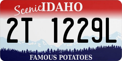 ID license plate 2T1229L