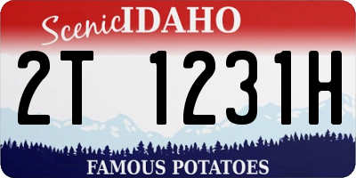 ID license plate 2T1231H