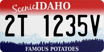ID license plate 2T1235V