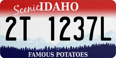 ID license plate 2T1237L
