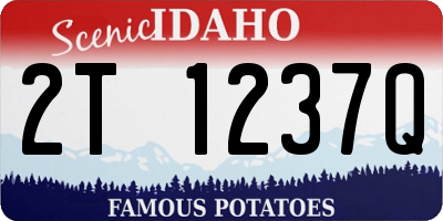 ID license plate 2T1237Q