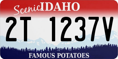 ID license plate 2T1237V