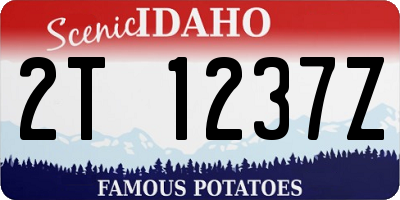 ID license plate 2T1237Z