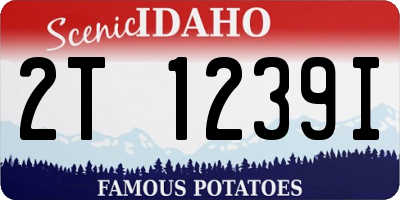 ID license plate 2T1239I