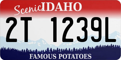 ID license plate 2T1239L
