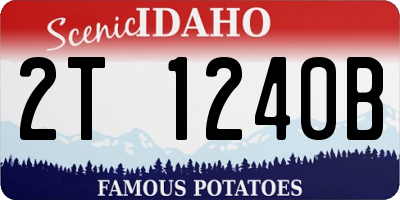 ID license plate 2T1240B