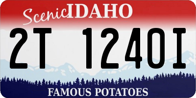 ID license plate 2T1240I
