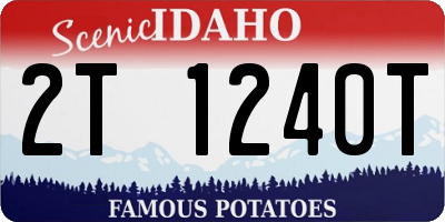 ID license plate 2T1240T