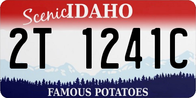 ID license plate 2T1241C