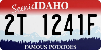 ID license plate 2T1241F