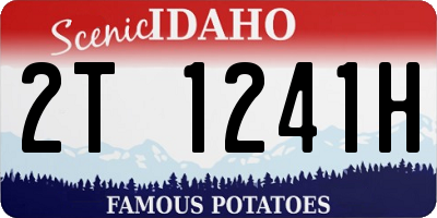 ID license plate 2T1241H