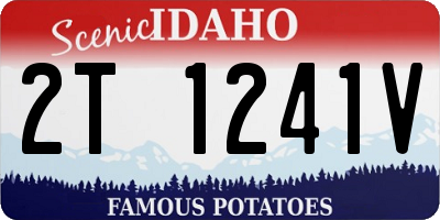 ID license plate 2T1241V