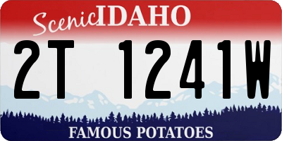 ID license plate 2T1241W