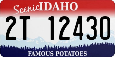 ID license plate 2T1243O