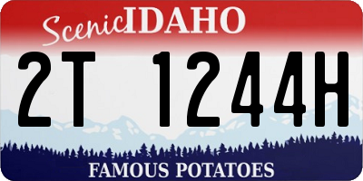 ID license plate 2T1244H