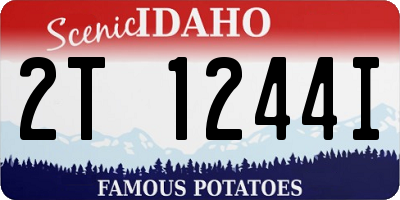 ID license plate 2T1244I
