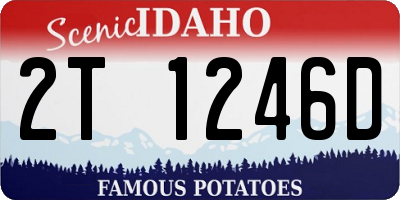 ID license plate 2T1246D