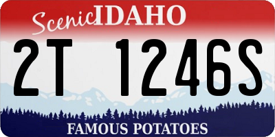 ID license plate 2T1246S