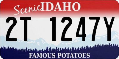 ID license plate 2T1247Y