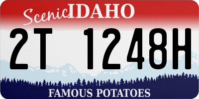 ID license plate 2T1248H