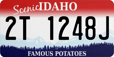ID license plate 2T1248J