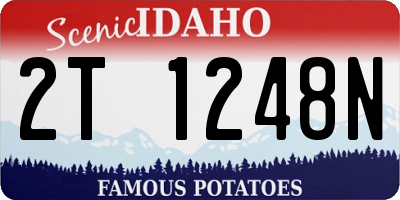 ID license plate 2T1248N
